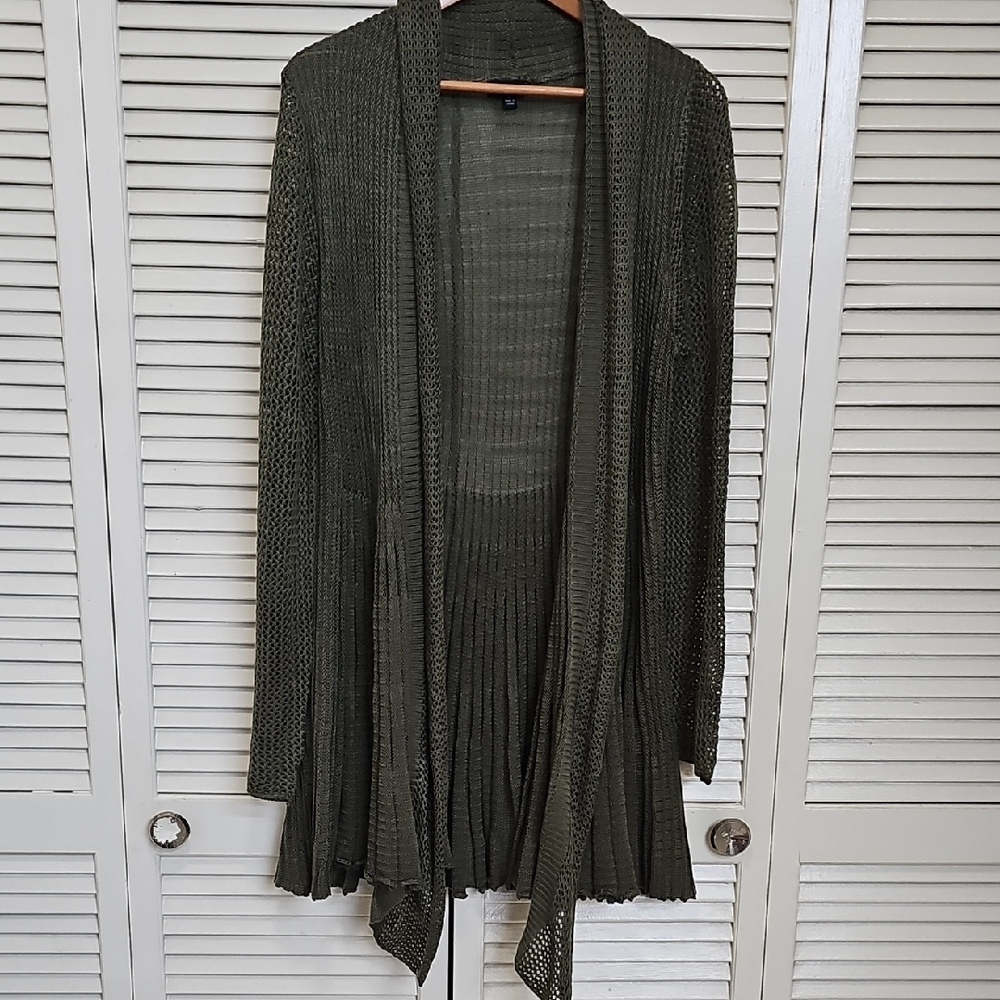 TORRID Mix Stitch Fit and Flare Cardigan Size 1